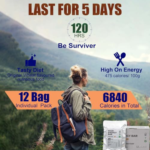 Image of Emergency Food Rations, Hardtack, 6840 Calorie 5 Day Package Survival Food