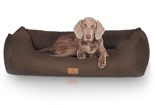 Knuffelwuff Cama para Perro tamaño XXL, 120 x 85 cm, Color marrón