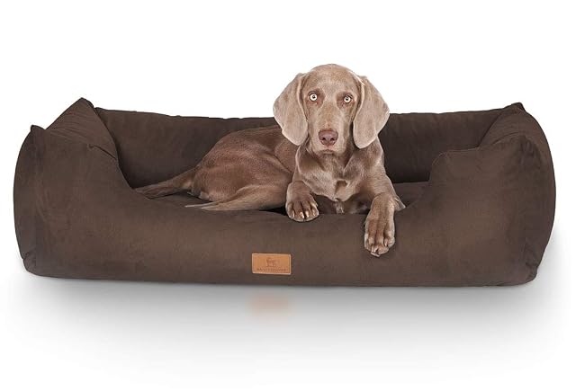 Knuffelwuff Cama para Perro tamaño XXL, 120 x 85 cm, Color marrón