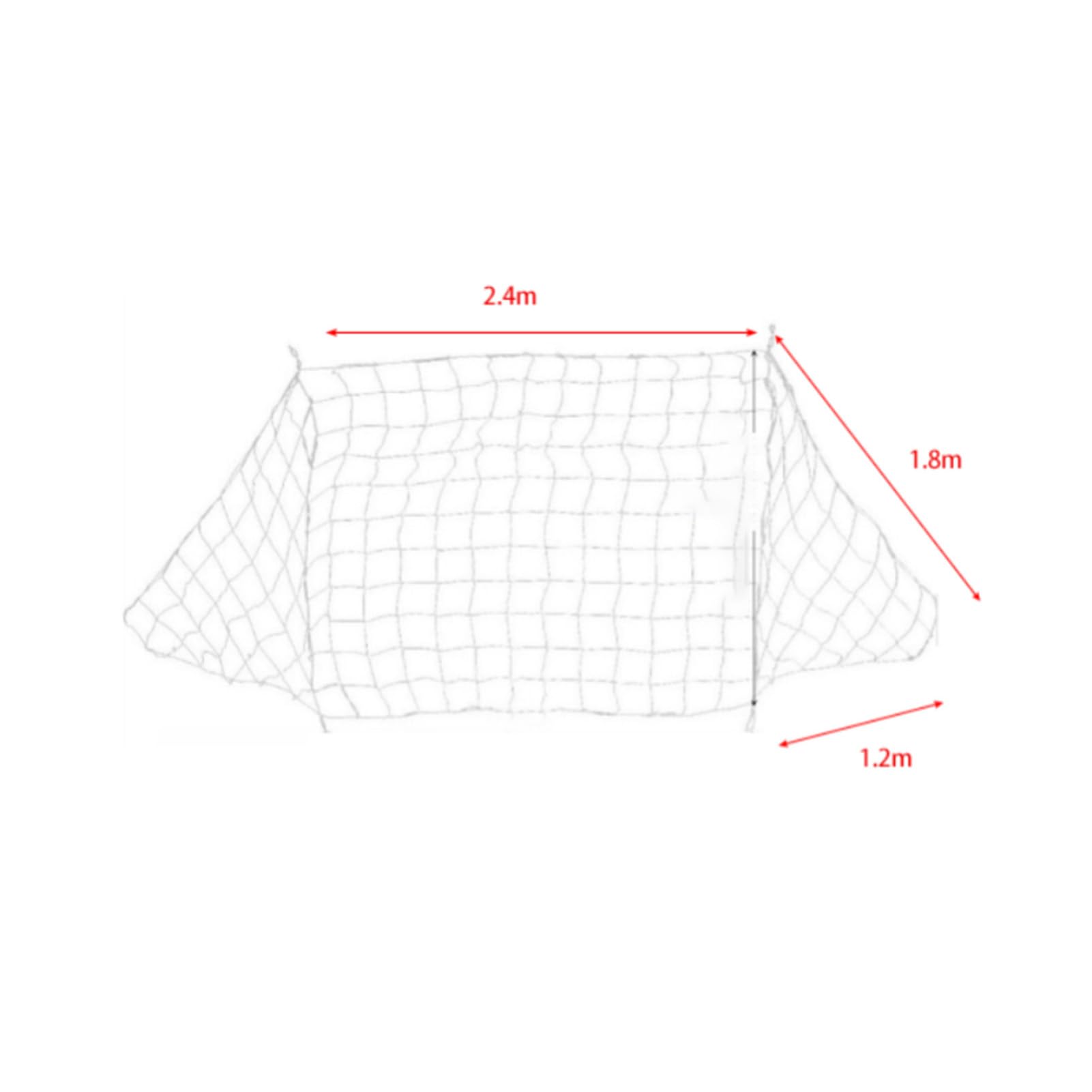 Soccer Goal Net, Football Net Soccer Netting Sports Soccer Replacement Goal Nets Full Size Football Goal Post Netting (12x6ft) - Image 4