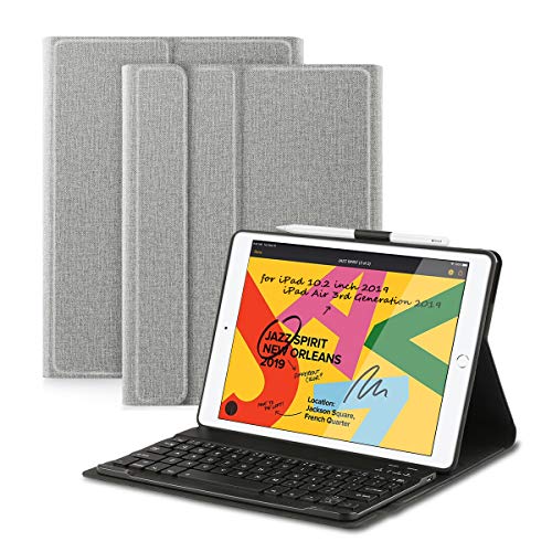 Coastacloud iPad Case Keyboard for iPad 10.2 2019 7th Gen/iPad Air 10.5” 3rd