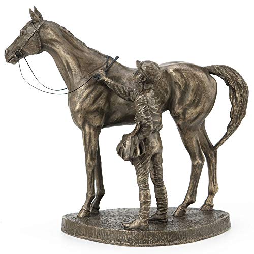 Unsaddling the First by David Geenty Cold Cast Bronze Sculpture H17cm