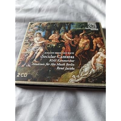 Rene Jacobs Johann Sebastian Bach Secular Cantatas Double CD CLASSICAL MUSIC