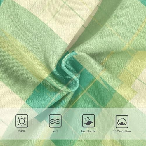 KLL Green Plaid Toddler Boy Comfort Training Underwear Breathable Children Undies3