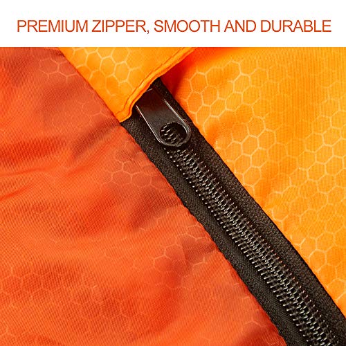 Bessport Saco de dormir 3 estações 4,4 °C/5 ℃ Saco de dormir leve repelente de água para uso externo