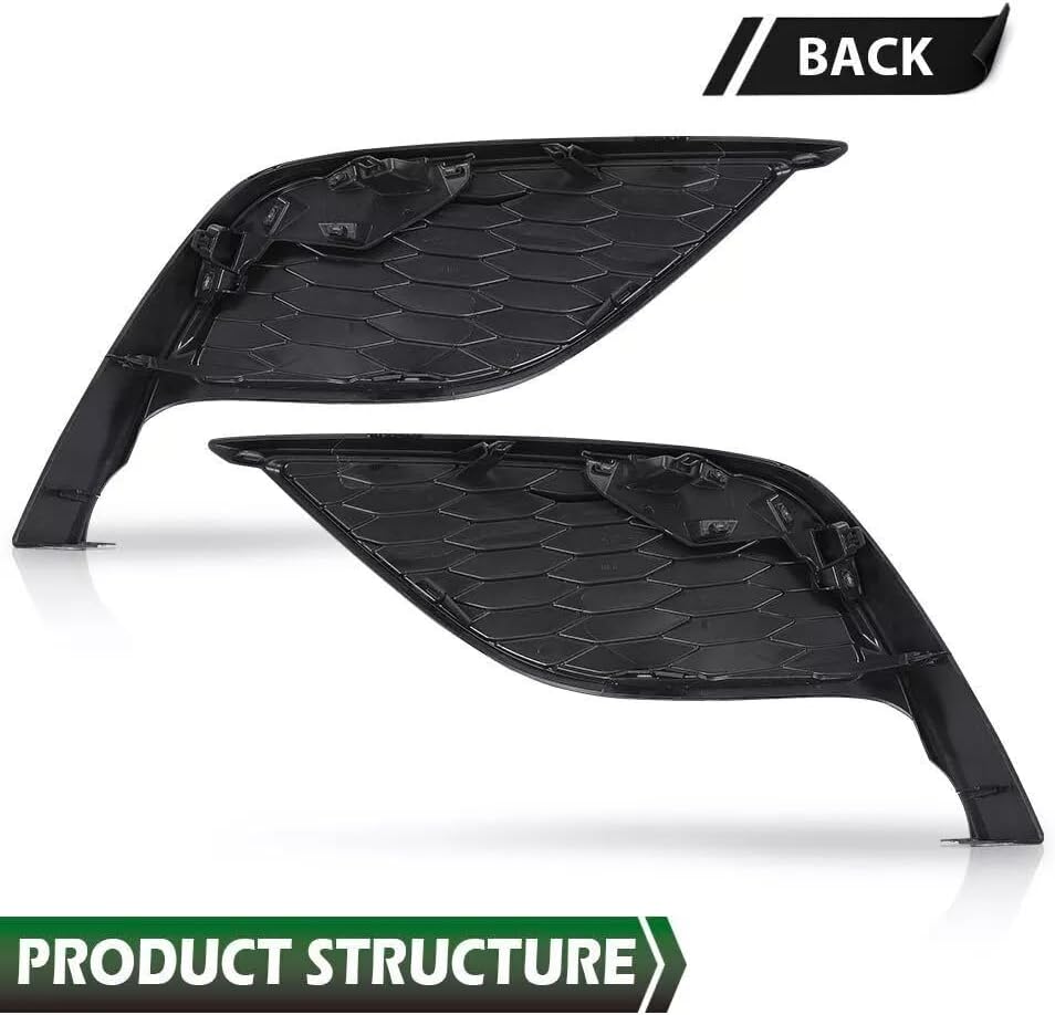 Front Bumper Fog Light Cover Lamp Frame Fit for Toyota Camry SE XSE 2021 2022 2023,Left & Right,Does NOT Fit LE XLE Model,Replace for TO1039243, TO1038243