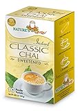 Nature's Guru Instant Classic Chai Tea Drink Mix Sweetened 10 Count Single Serve On-the-Go Drink Packets