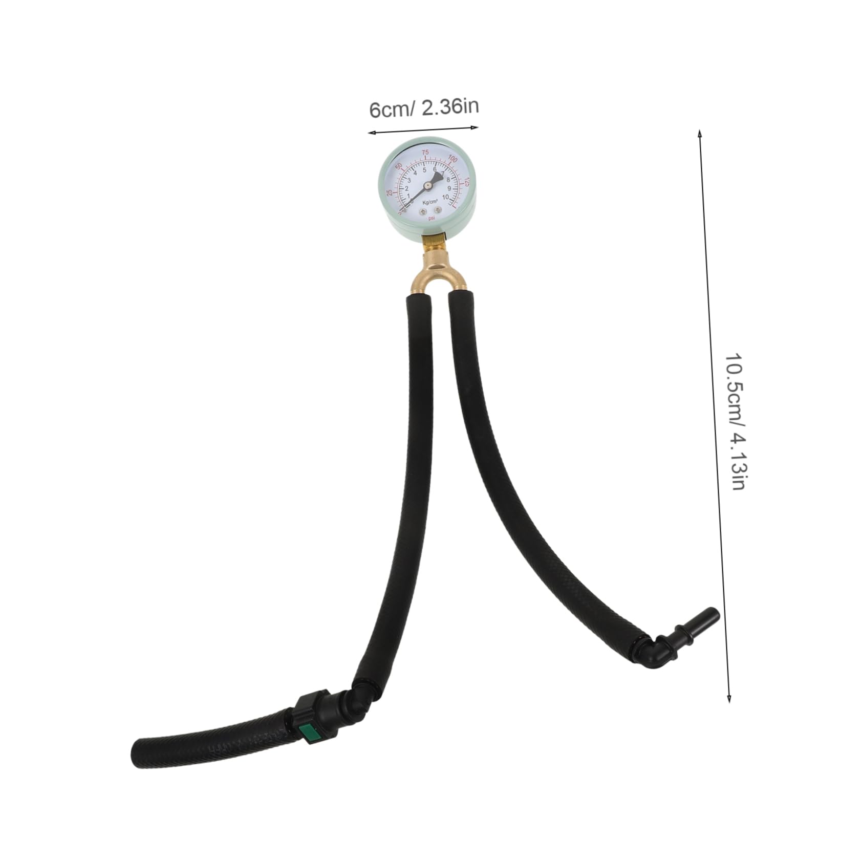 Gatuida 4 Piezas Manómetro De Gasolina Medidor De Gas Manómetro De Gas del Motor Medidor De Presión De Gasolina del Coche del De Combustible Pegamento para Plastico
