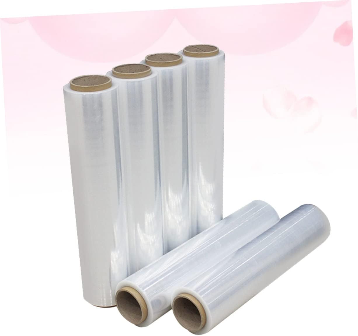 1Roll Transparent Stretch Film Wrap Self Adhesive Wear Resistant Packing Film for Moving Storage for Furniture Irregular Items