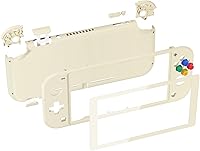 Vista 5 de eXtremeRate Carcasa de repuesto para Nintendo Switch Lite, carcasa para controlador de mano NSL con protector de pantalla, funda personalizada