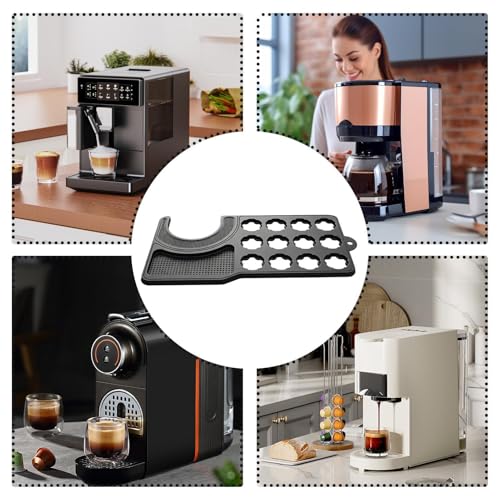 Silicone Coffee Machine Mat with 12 Slots - Drip-Proof and Organised - Image 4