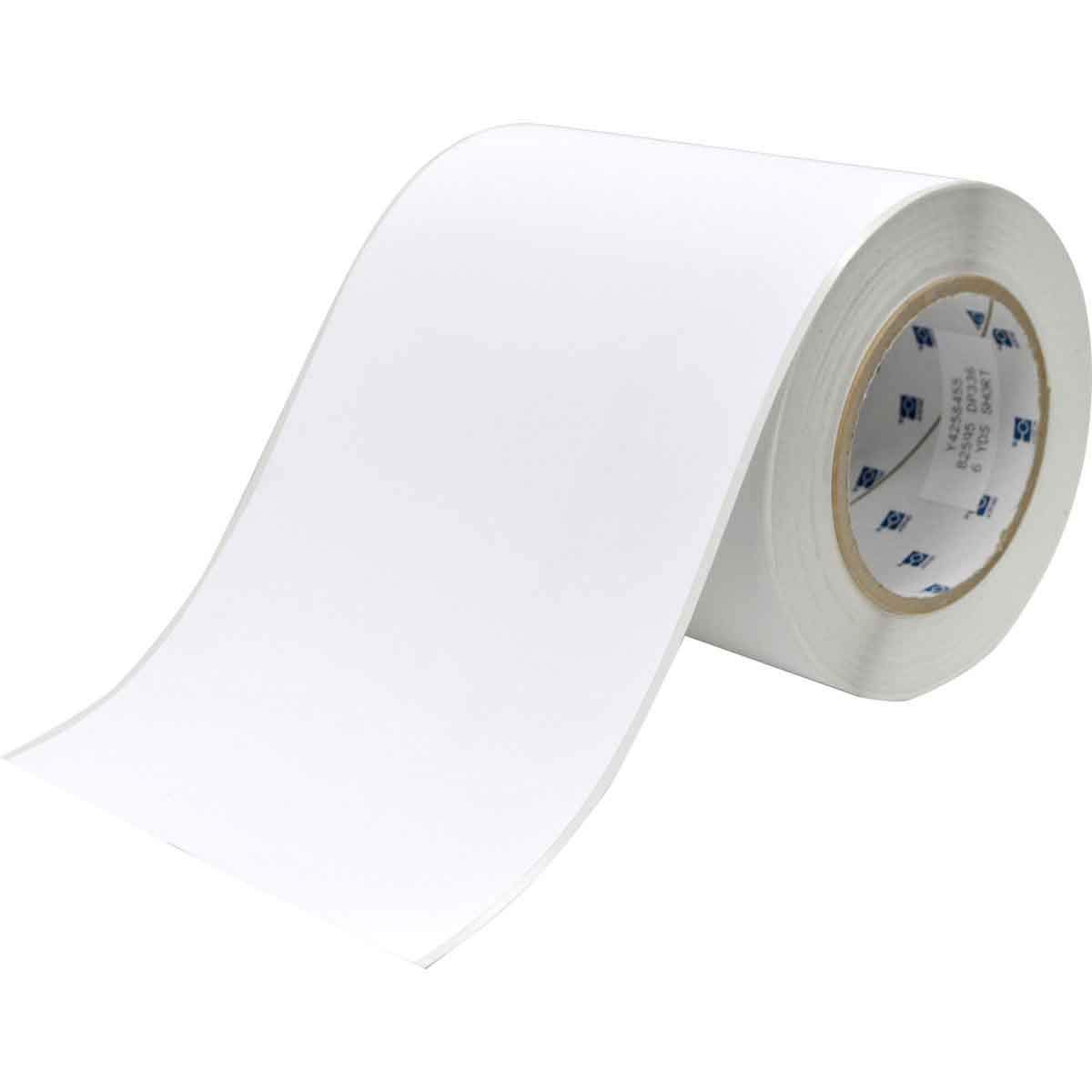 Brady J50C-6000-2595 Inkjet-Receptive Labels B2595,6.0 x 100', 6.25" Height, 5.2" Wide, 5.2" Length, Vinyl, White