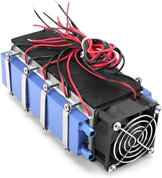 DIY Thermoelectric Cooler Semiconductor Refrigeration Cooler 576W High Power Cooling Device Air Conditioner Refrigeration Equipment Electronic Cooling System DIY Refrigerator Accessories Kit