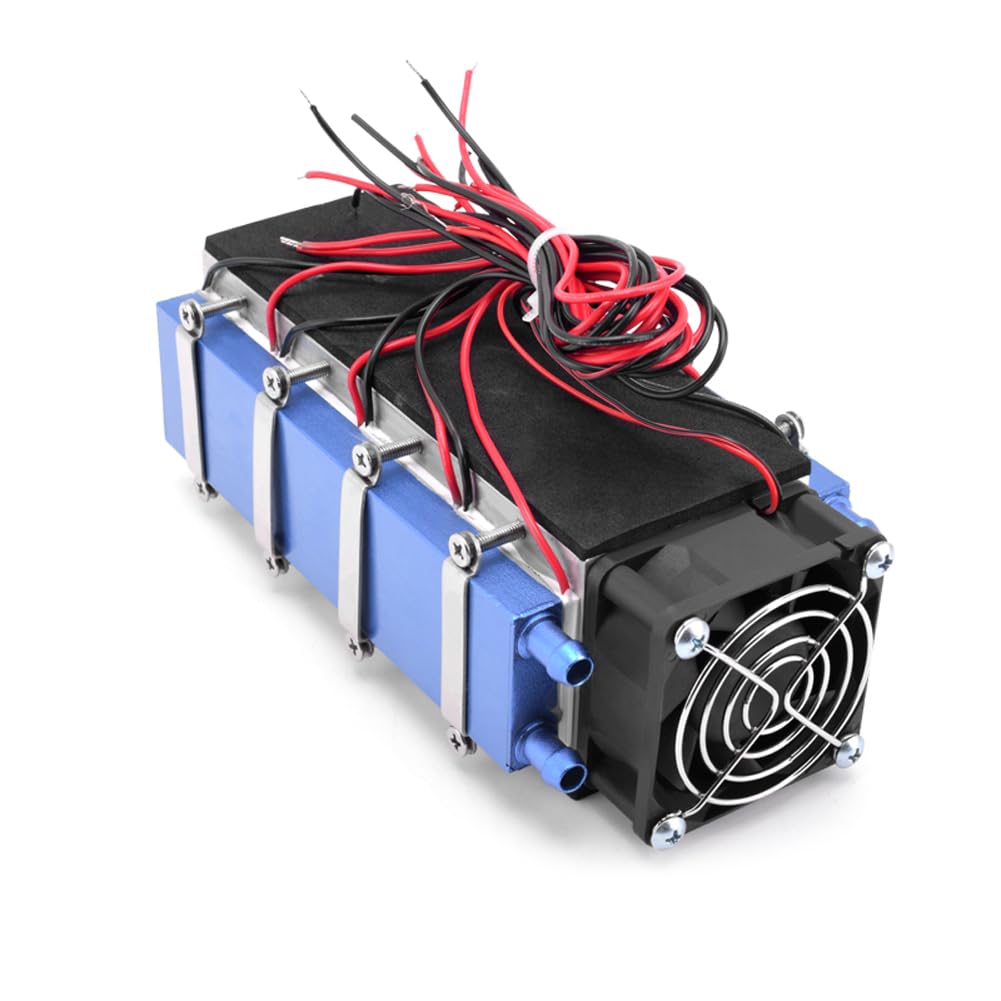 Fyearfly Enfriador termoeléctrico 576 W 8 X Peltier 12 V DIY Aire acondicionado Kit de refrigerante