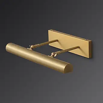 18-inch Brass Hardwired Picture Light with Adjustable 270° Swing Arm