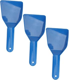 Sosoport 3 Piezas Pala descongeladora Limpieza Hielo raspador icemarker Agente de mudanzas Largo cucharón Nieve Herramienta portátil descongelar el plastico Azul