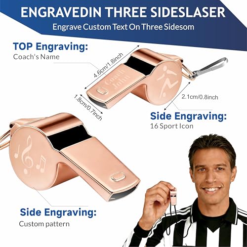 Silbato personalizado para entrenadores y árbitros miniatura 3