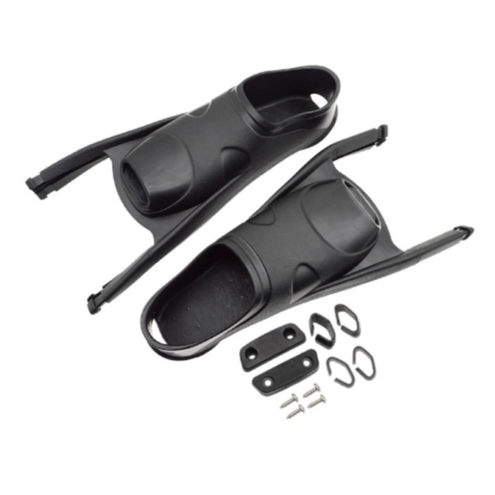 rockible Aletas de Natación Aletas Buceo Acuáticas Escarpines Componentes con Diseño de Flujo Suave y Eficiencia en el Confort en Sesiones Largas Adecuadas , Negro , S 37-38