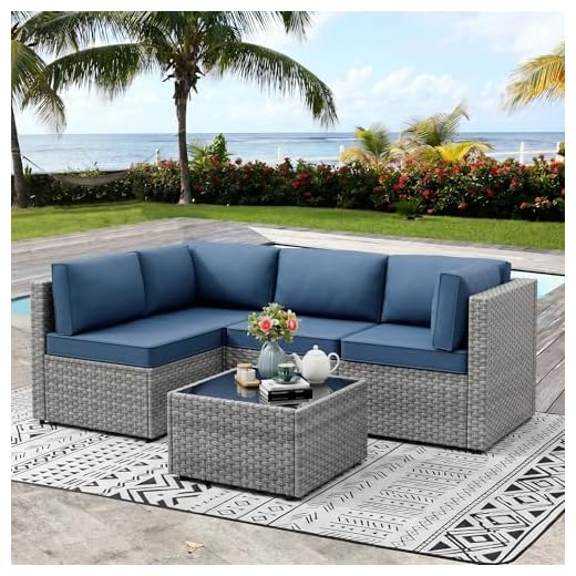 All-Weather Rattan Patio Sectional Set