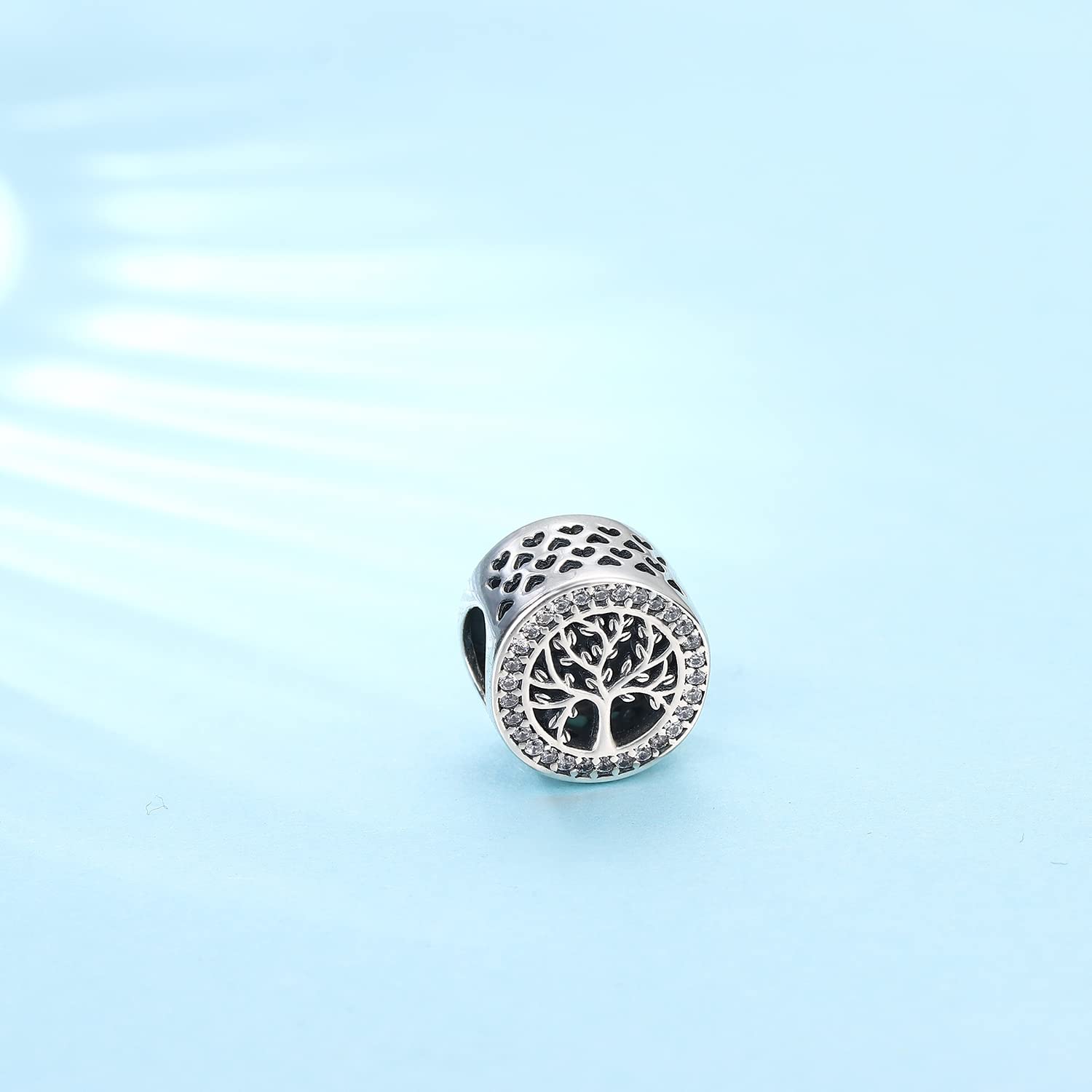 Abalorios Charms Colgantes de Plata de Ley 925 Árbol de la Vida Abalorios Charm Compatible con Pulsera Pandora y Europeo, Regalo para Mujeres y Niñas