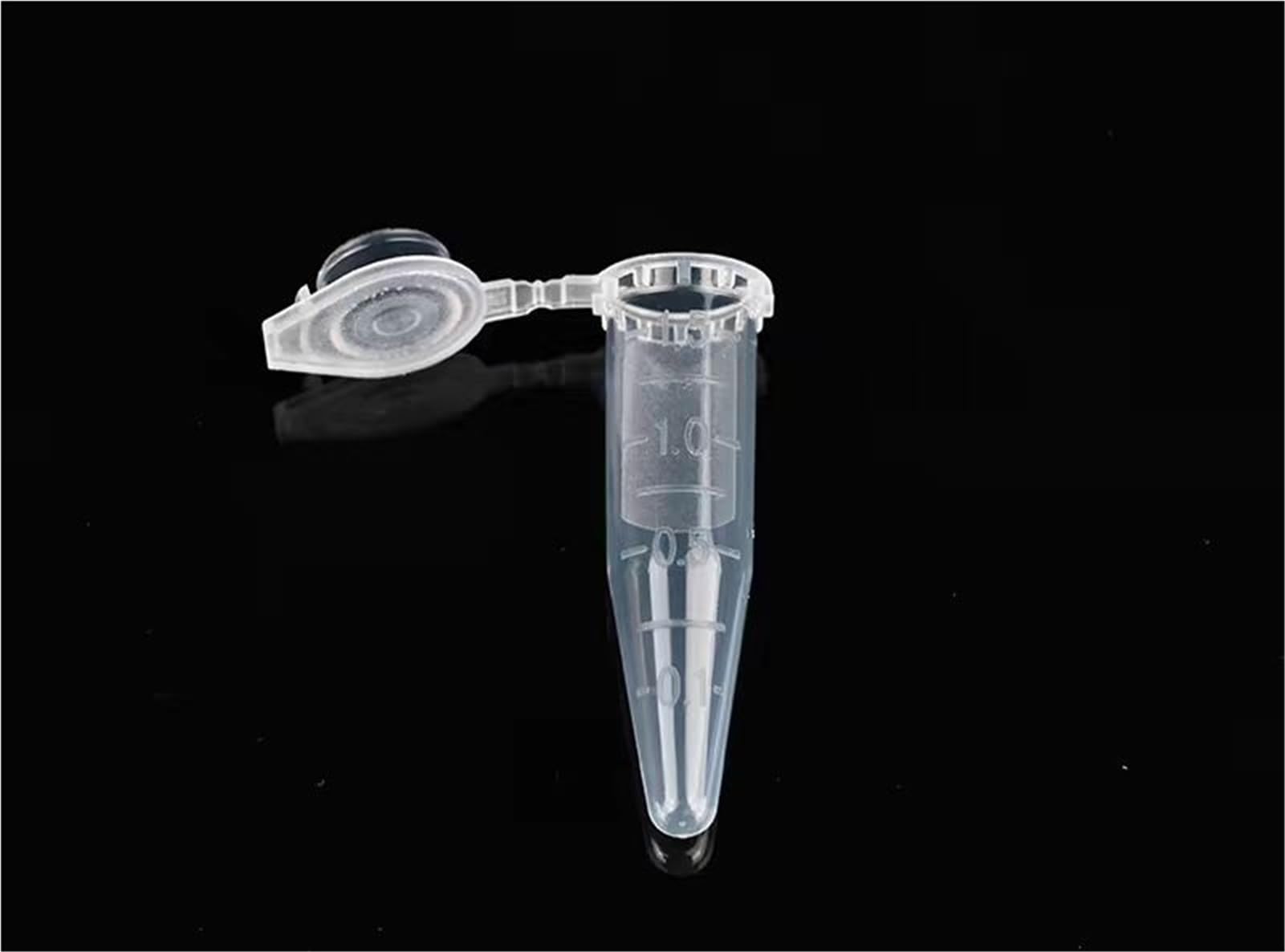 500 unids/Lote 1,5 ml Laboratorio asequible Marca Clara en Forma de V Tubo de centrífuga de plástico a Escala