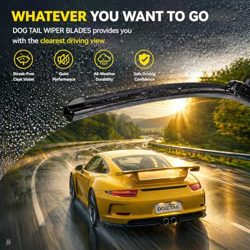 Image of DOG TAIL Windshield Wiper Blades - 17'' & 17'' - J Hook