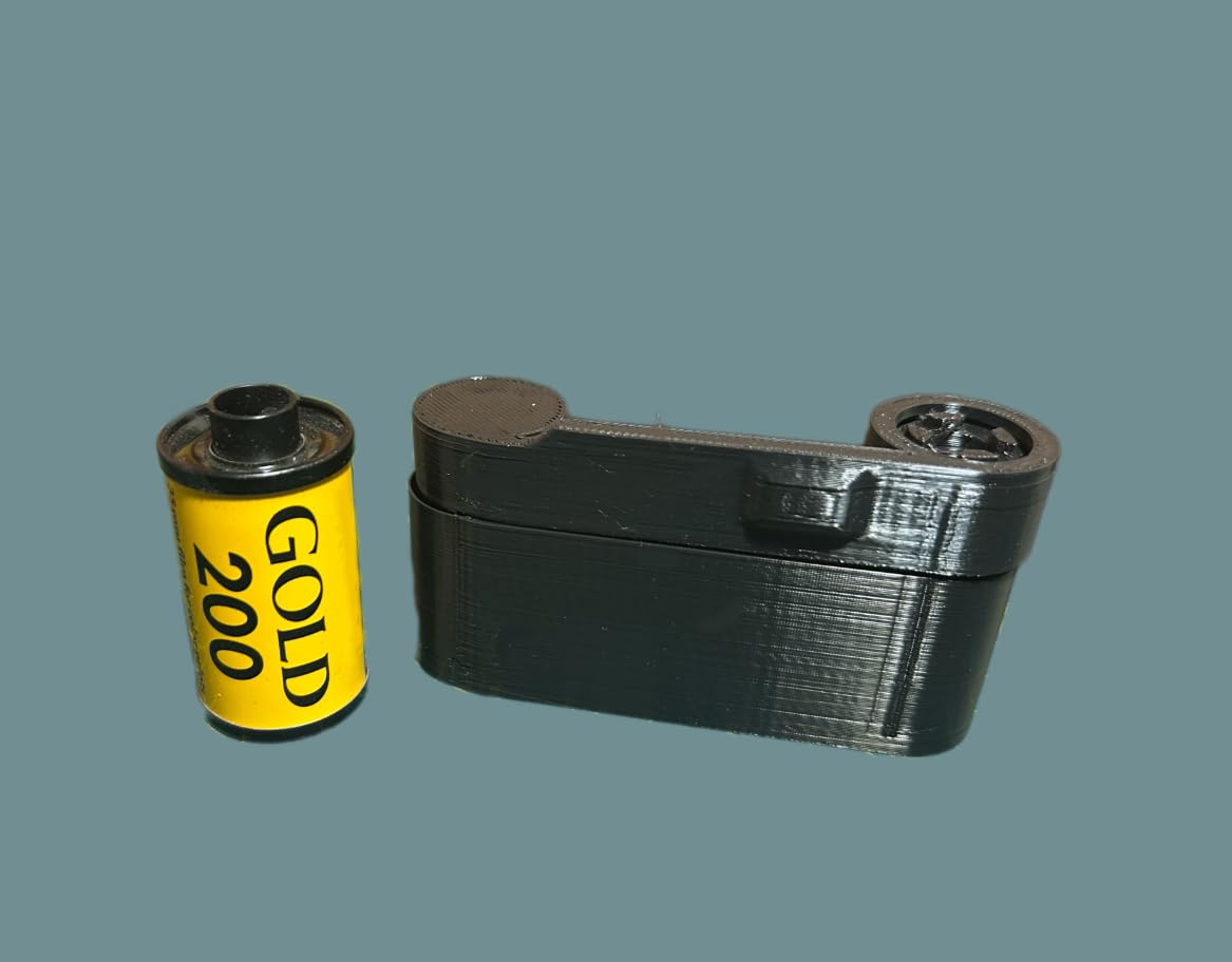 Quipo Adaptateur de film 35 mm pour 126 appareils photo – Plastique PLA noir, compatibilité universelle, compact et durable, sensation rétro
