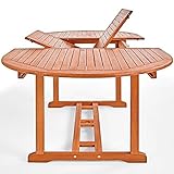 Gartentisch Vanamo FSC-zertifiziertes Eukalyptusholz wetterbeständig - 3