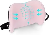 Vista 11 de Almohada de apoyo lumbar para silla de oficina, coche, almohada lumbar para aliviar el dolor de espalda baja, cojín de espuma viscoelástica