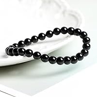 Vista 166 de 12MM Tiger Eye Bracelet Men Natural Golden Yellow Cats Eye Handmade Stretch Jewelry for about 8 inch Wrist Size Bring Luck Fortune Courage