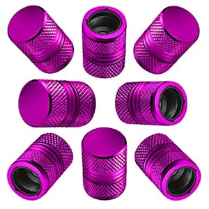 ESYVALVE Reifenventilkappen 8 Stück Lila