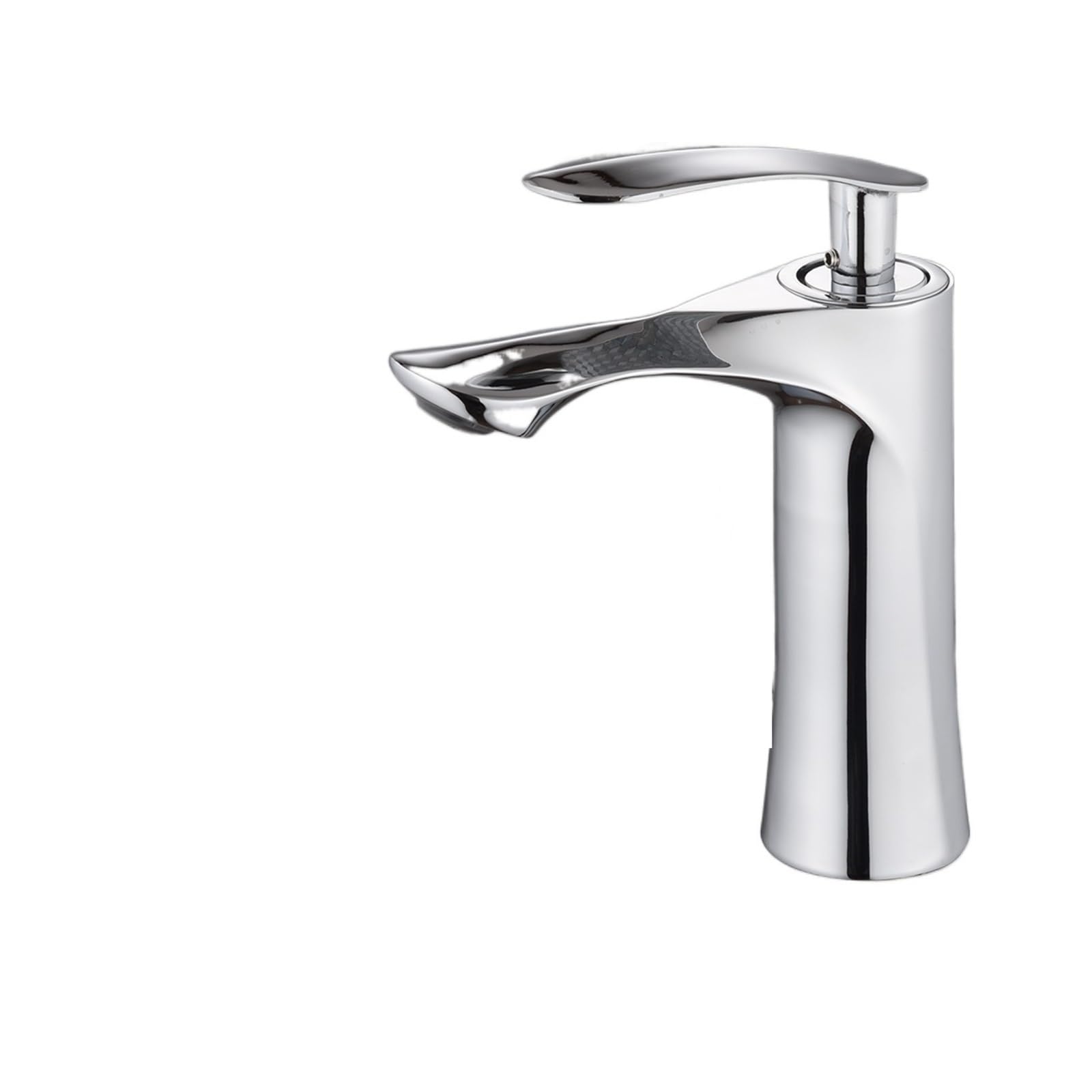 ZYCHSJXA Modern Chrome-Plated Bathroom Basin Faucet - Single Handle Hot and Cold Water Tap for Sink,Bathroom Sink Faucet(Mp19 1 Sliver)