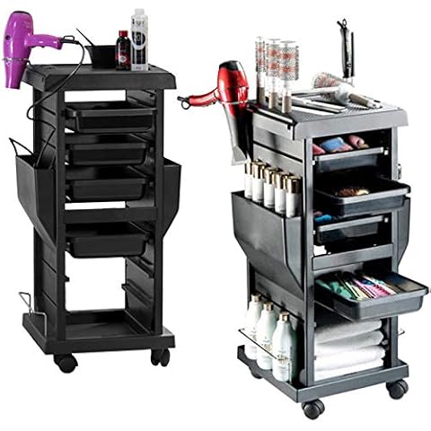 Beltom Friseurwagen Bedienungswagen Stapelboy Salonhilfe Friseur Arbeitswagen Wagen Boy - 4 Cover