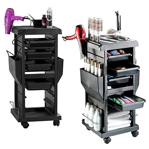Beltom Friseurwagen Bedienungswagen Stapelboy Salonhilfe Friseur Arbeitswagen Wagen Boy - 4