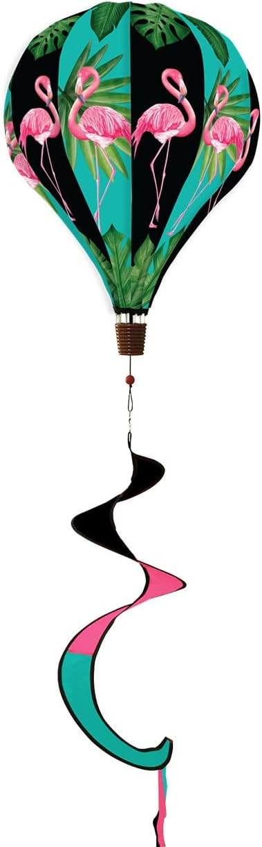 Briarwood Lane Flamingos Summer Deluxe 熱気球 ウィンドツイスター トロピカル 長さ54インチ