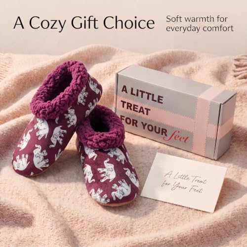Image of The Metluks Womens Slippers Indoor Soft Sole Slipper Socks | Fuzzy sherpa lining, warm winter comfort, non slip grippers, flexible feel, washable, cozy home wear