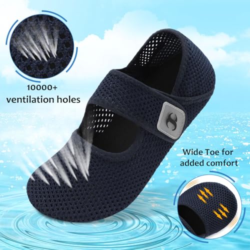 Image of Water Shoes for Women Men Barefoot Beach Swim Aqua Socks Summer Wide Slides Sandals Quick Dry Pool River Sea Sock Shoes