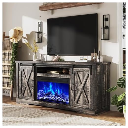 AMERLIFE Fireplace TV Stand with Storage