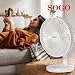 Imagen de SOGO Ventilador de Sobremesa Portátil Recargable 8 Pulgadas Silencioso con Batería para Uso Sin Cables