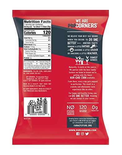 Popcorners Kettle Corn Snack Pack | Gluten Free, Vegan Snack | (40 Pack, 1 Oz Snack Bags) #TOP1