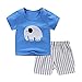 Kids Owl Print Shirt and Shorts Set White Rabbit / 3T