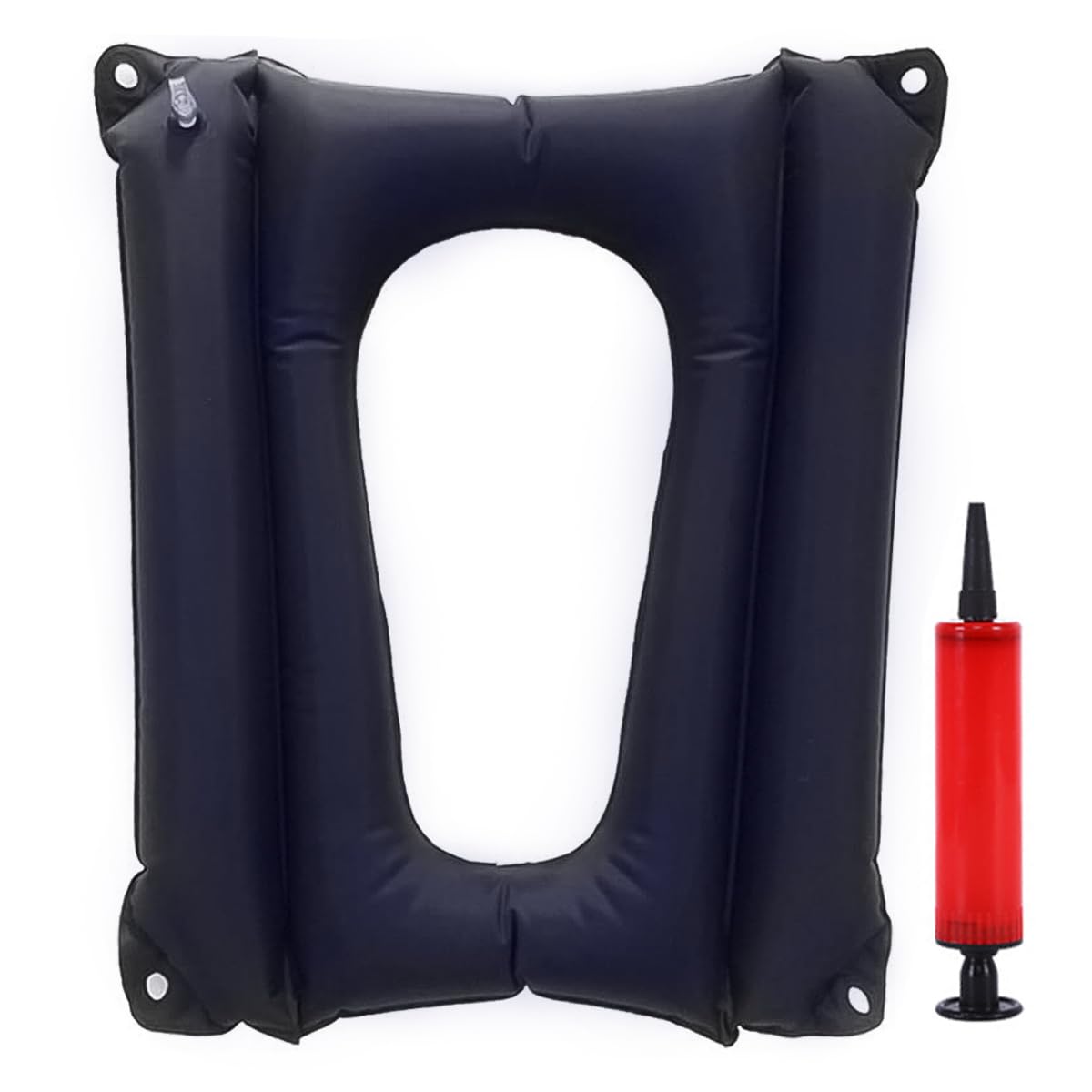 Laroal Inflatable Seat Cushion for Chairs and Toilet Seats Breathable Anti-Sore Pressure Relief Cushion Suitable for Home Use Made of Flocking PVC Inflatable