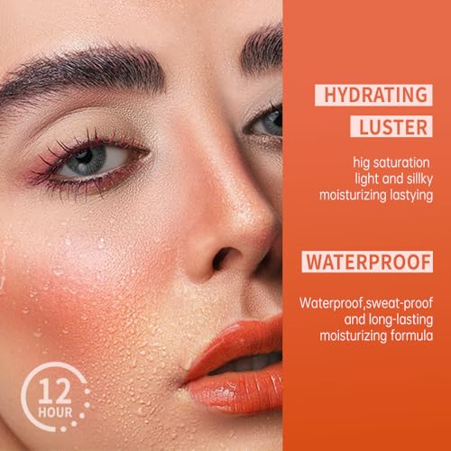 Image of Matte Creamy Lipstick for Women, Long Lasting Waterproof Velvet Lipstick, Lip Stick Crayon Buildable Blendable Creamy Color, Moisturizing Longwear Lip Makeup 06#