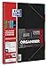OXFORD OrganiserBook Cahier Spirale + Trieur Format A4+ 160 pages Réglure Lignée 7mm Couverture Polypro Couleur Aléatoire