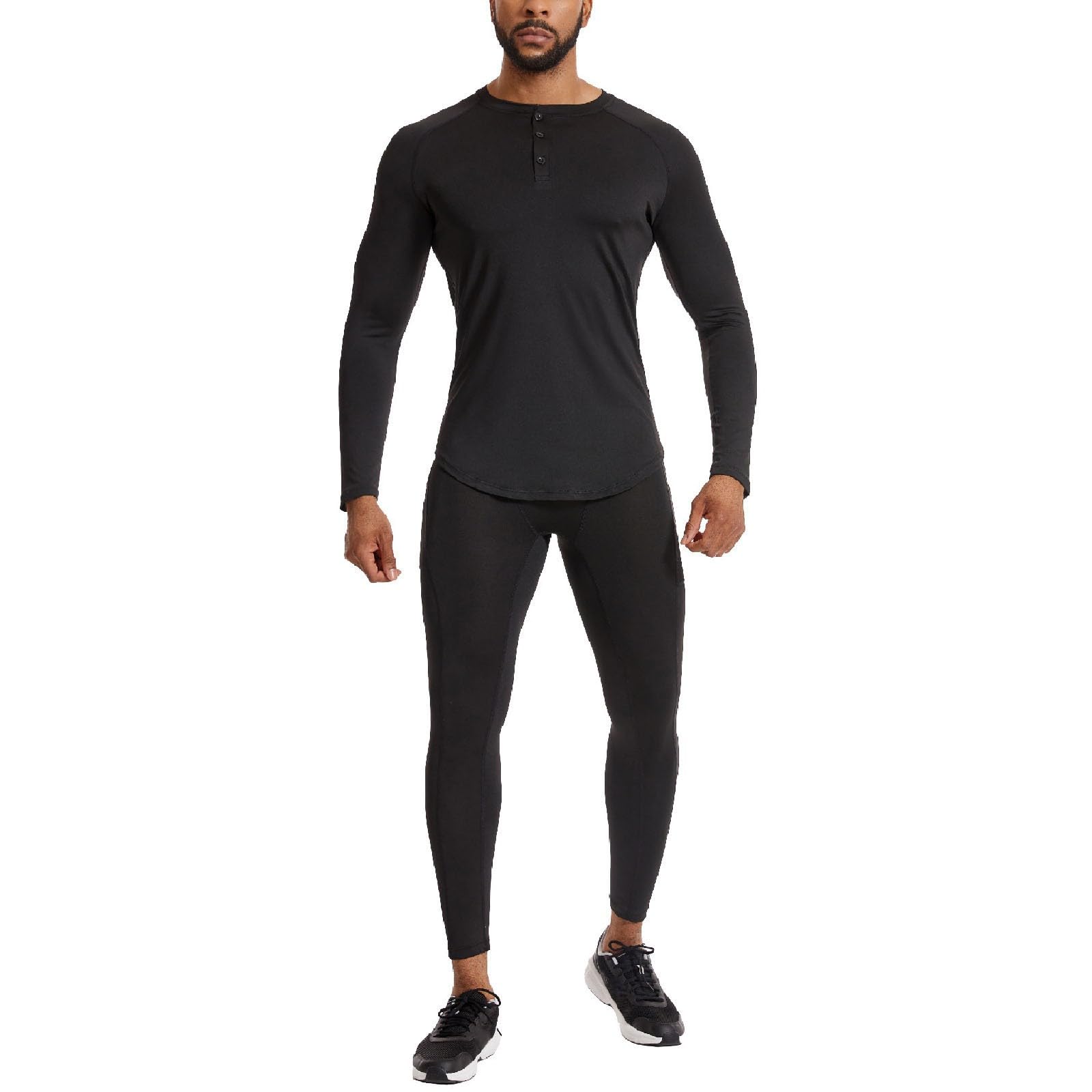 Legging chaud homme et haut extensible à séchage rapide - 5