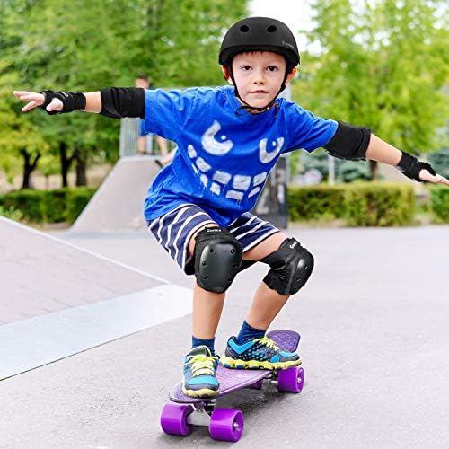 Gonex Skateboard Elbow Pads Knee Pads with Wrist Guards, Skate Pads for Kids Youth Adult 3 in 1 Protective Gear Set for Skateboarding Skating Cycling Biking Bicycle Scooter 7 51WDX6oAdZL. AC