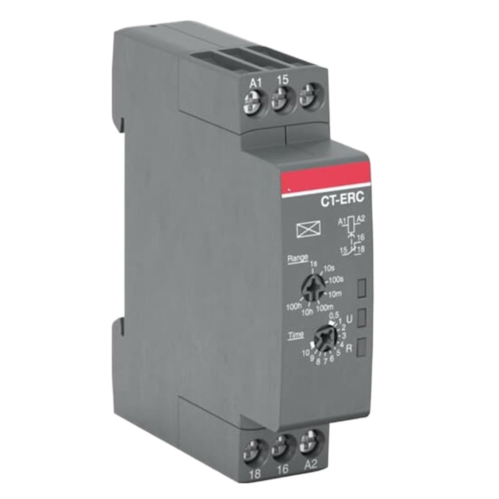ZVQYSGIW 10230082 CT-ERC.22 1SVR508100R0100 Time relay, ON-delay 2c/o, 24-48VDC/24-240VAC