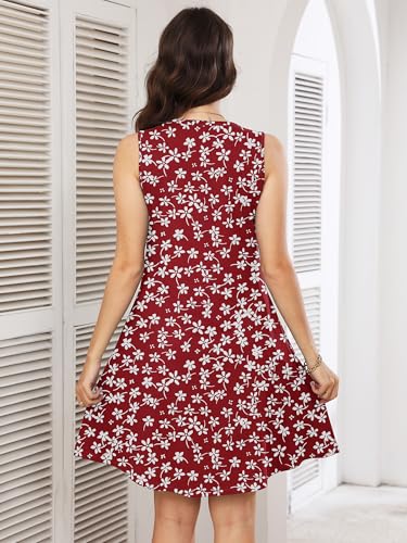 Image of Heymoments Women Sleeveless Summer Beach Dresses with Pockets