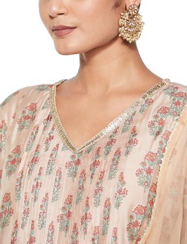 Image of Amazon Brand - Myx Women's Kurta Pant Set with Dupatta| Salwar Suit (Available in Plus Sizes)