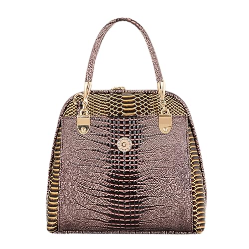 Sac main cuir femme kaki HEHE | Grand cabas fourre-tout